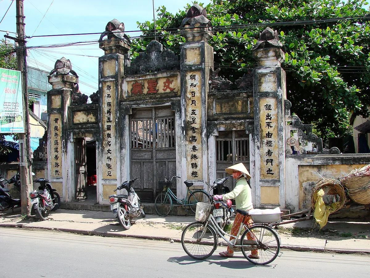 Street Scene Hoi An Vietnam, shown in the How to Get to My Son Sanctuary From Hoi An section of this Vietnam travel guide