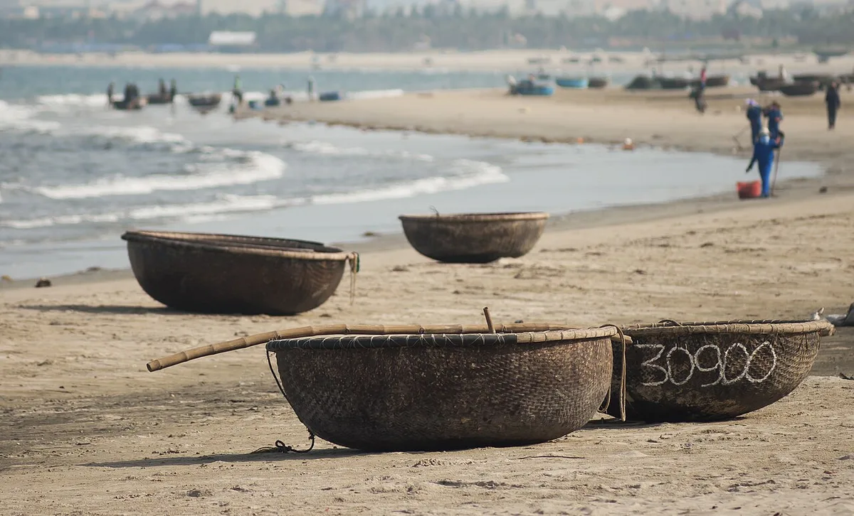 Da Nang Vietnam Coracles, shown in the Days in Da Nang section of this Vietnam travel guide