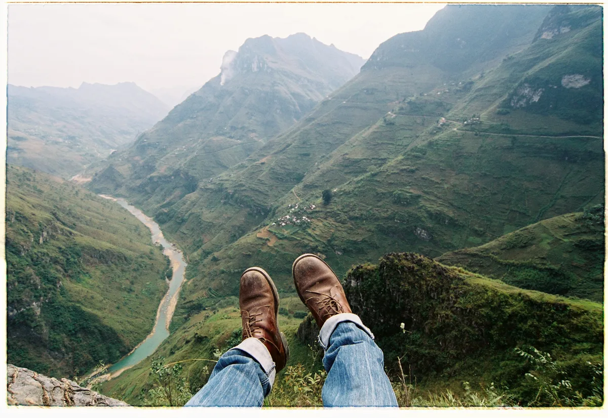 High mountain road and deep valleys on a three-week route through Vietnam, contextual view for travelers planning a trip in